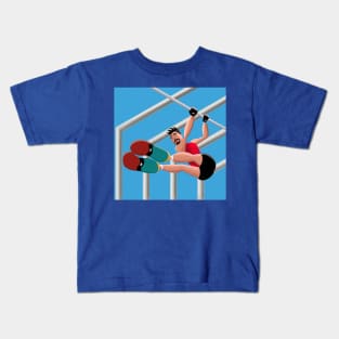 Man doing calisthenics Kids T-Shirt